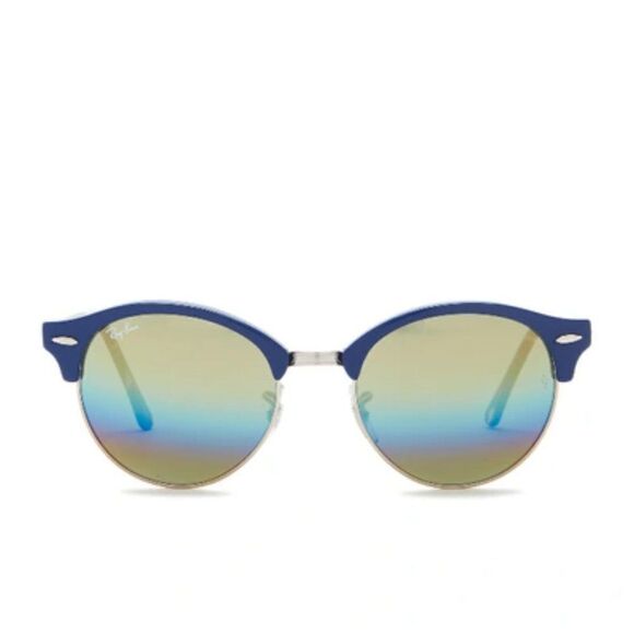 NEW: Ray-Ban 51mm Icons Clubround Phantos Sunglasses in Blue - Picture 2 of 15